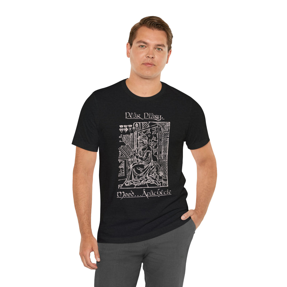 Dark Poetry Graphic Tee 'Mood, Apathetic ' Vintage Art T‑Shirt