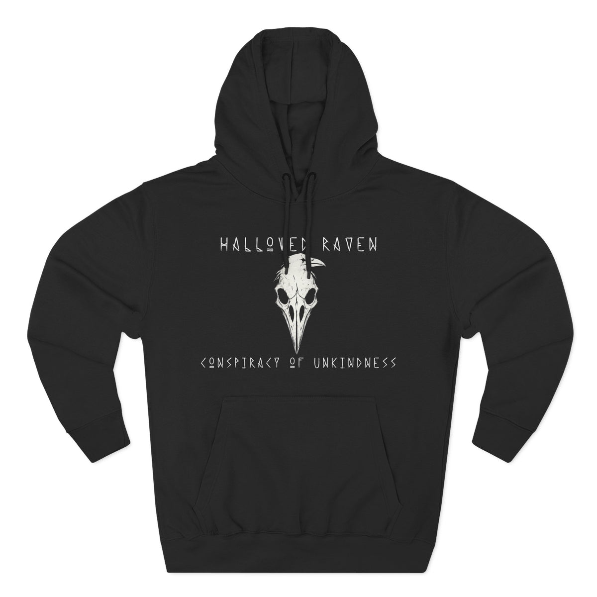Raven Skull Pullover Hoodie