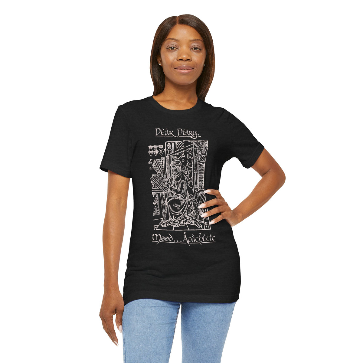 Dark Poetry Graphic Tee 'Mood, Apathetic ' Vintage Art T‑Shirt