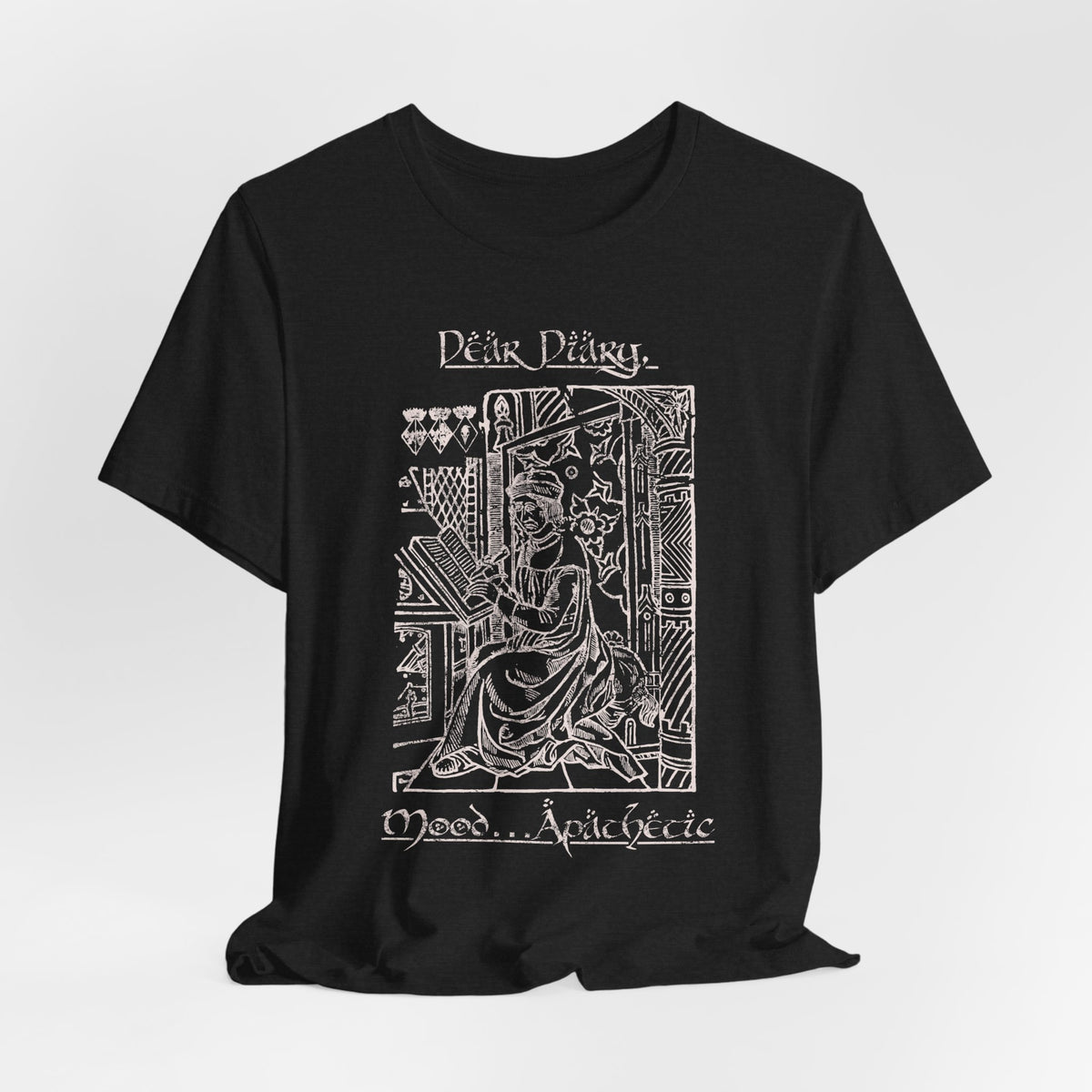 Dark Poetry Graphic Tee 'Mood, Apathetic ' Vintage Art T‑Shirt