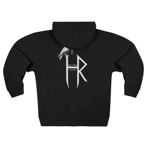 Skull & Raven Rune Zip Hoodie