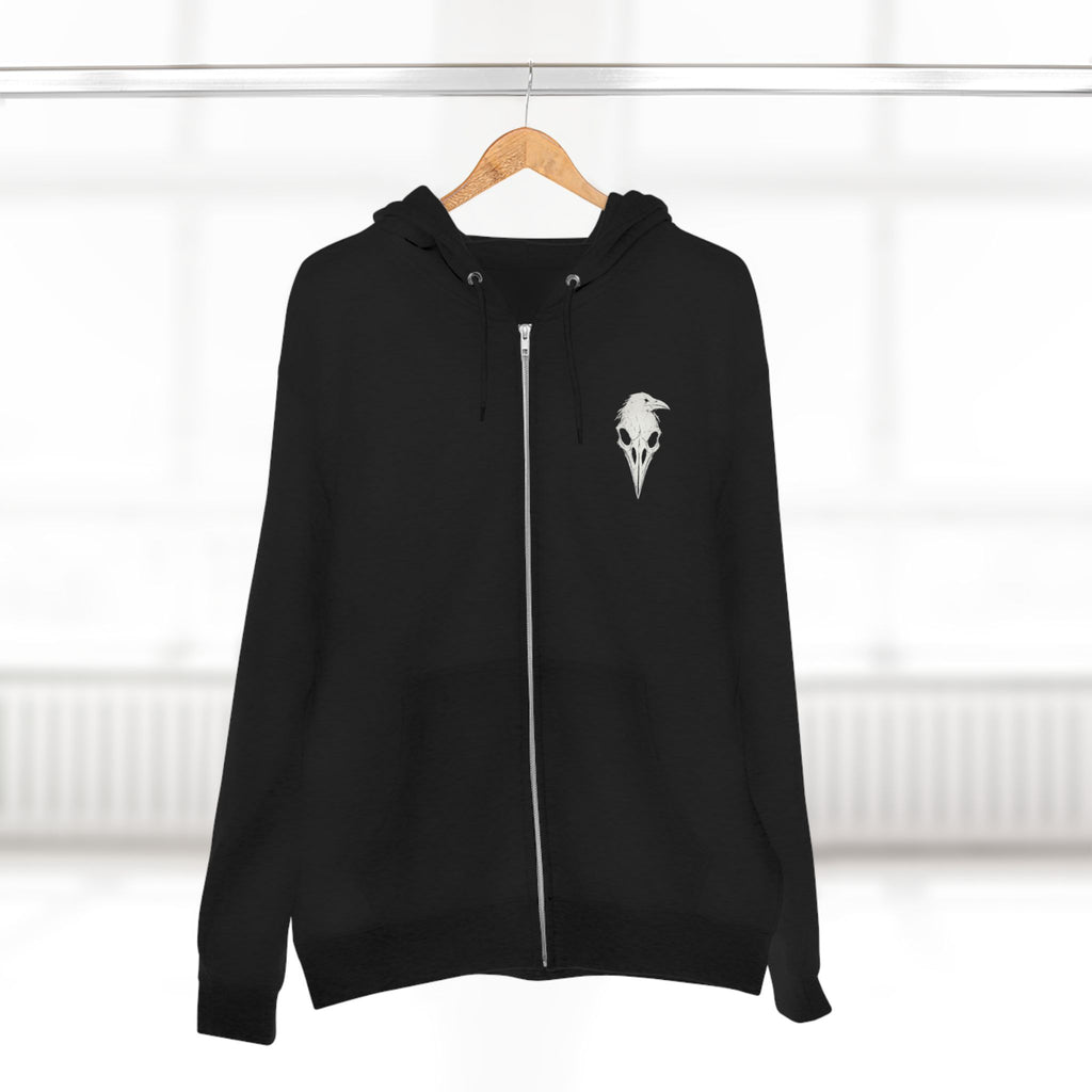 Skull & Raven Rune Zip Hoodie