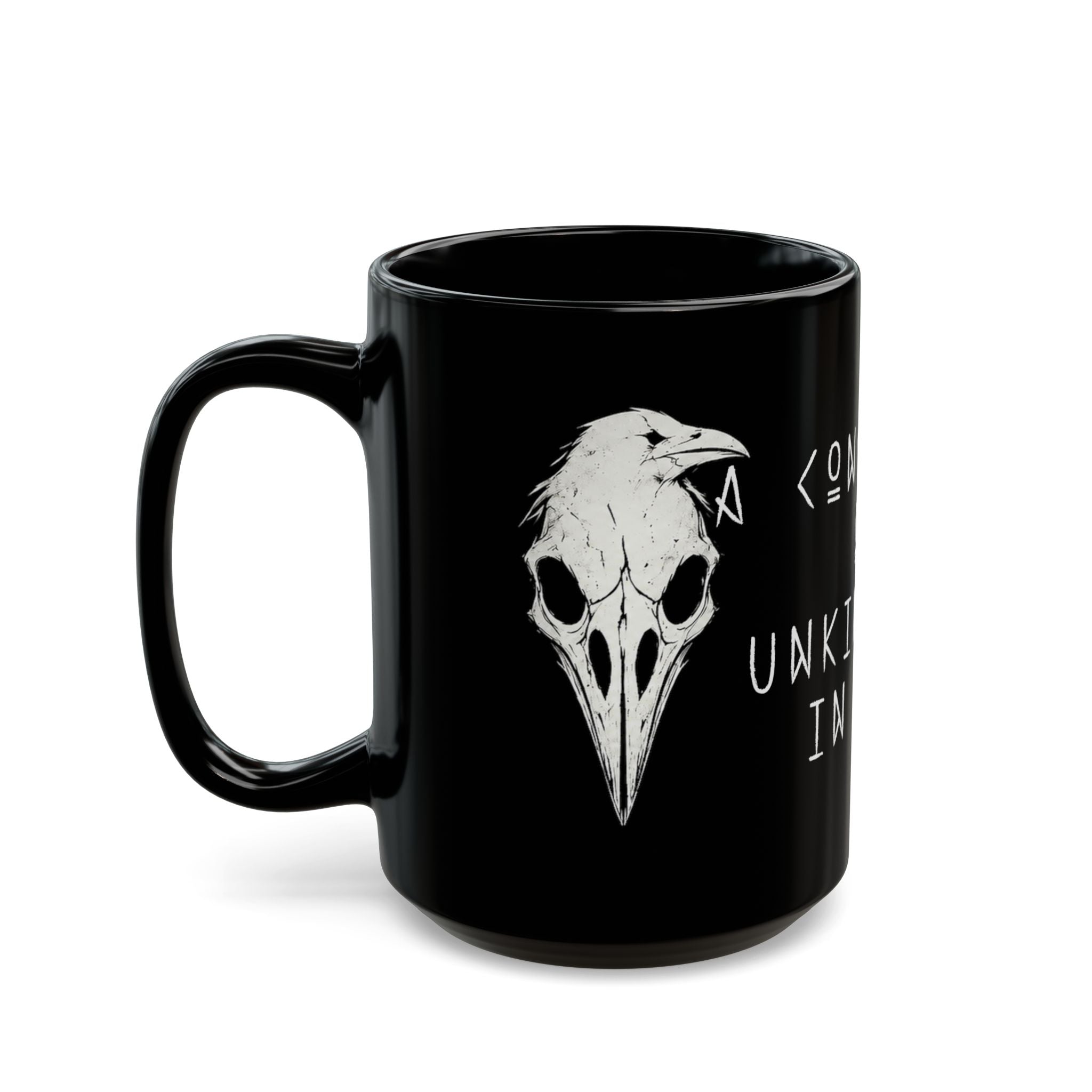 Conspiracy of Unkindness Black Mug 15oz