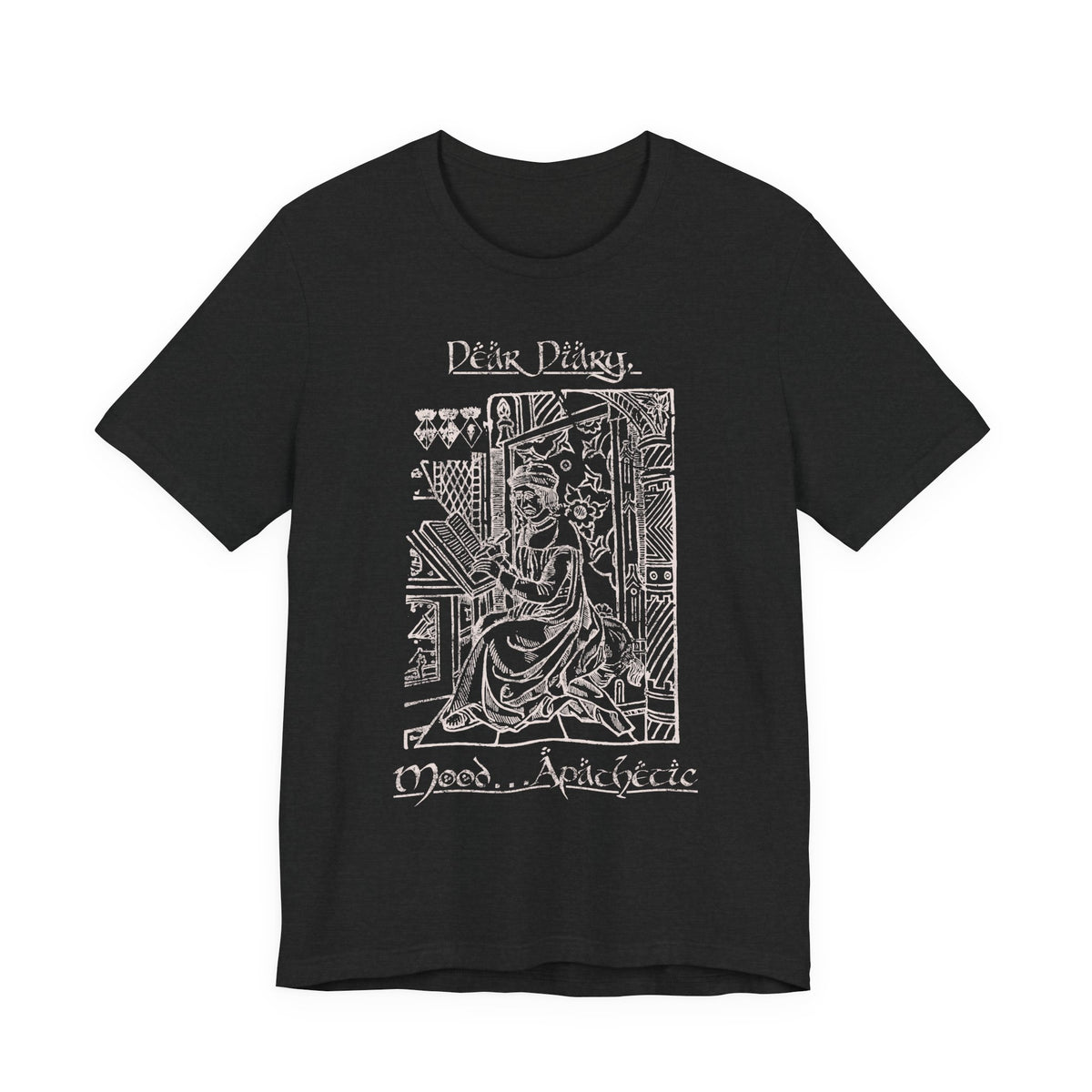 Dark Poetry Graphic Tee 'Mood, Apathetic ' Vintage Art T‑Shirt