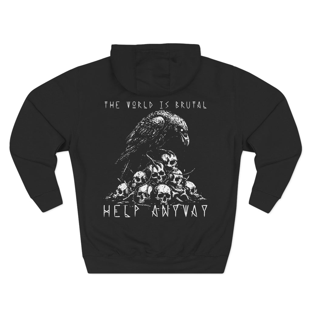 Raven Skull Pullover Hoodie